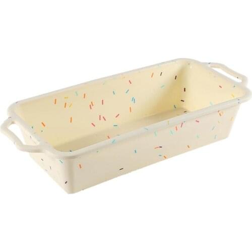 Silicone Loaf Pan DIY Stainless Steel Frame Bread Baking Pan Loaf Baking Mold Nonstick Cake Mold Pans Bread Baking Tools