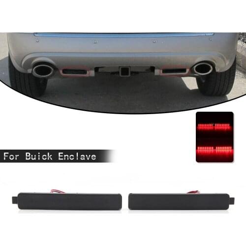 LED Rear Bumper Light For Buick Enclave 2008 2009 2010 2011 2012 Rear Bumper Fog Lights Stop Warning With Bulbs Car Accessories