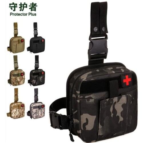 Tactical Leg Bag Protector Plus A017 Outdoor Sports Bag Camouflage Nylon First Aid US Military Medical Bag