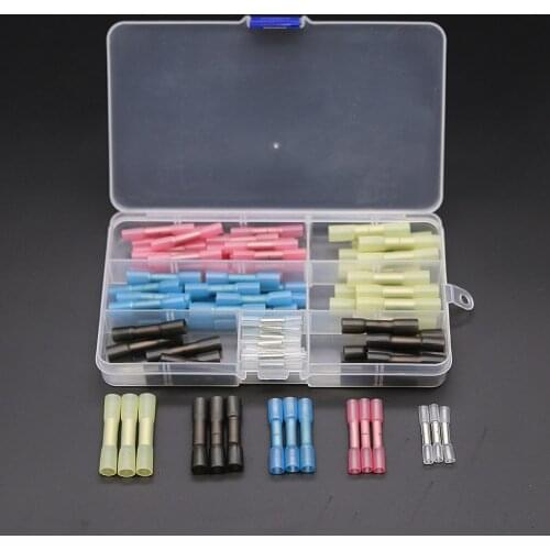 100PCS AWG 26-10 Heat Shrink Splice Terminal Connectors Electrical Wire Cable Crimp Terminals Wire Connectors Kit