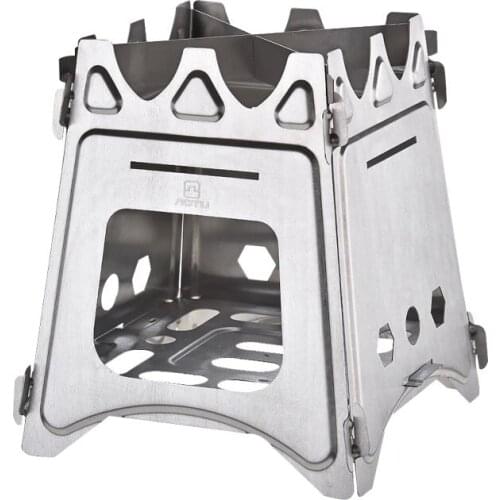 High Quality New Design Outdoor Dual Purpose Stove Alcohol Stove Stainless Steel Wood Camping Portable Barbecue