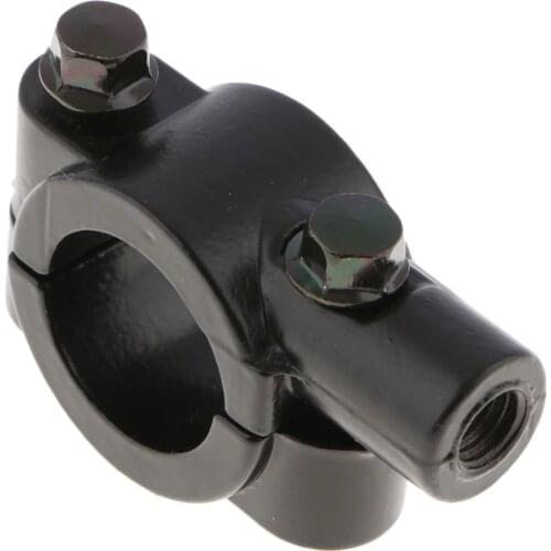 Motorcycle Rear View Mirror Clamp Mirror Thread Mount Adapter Bracket Holder For 21-23mm ATV Quad Scooter Motorbike Handlebar