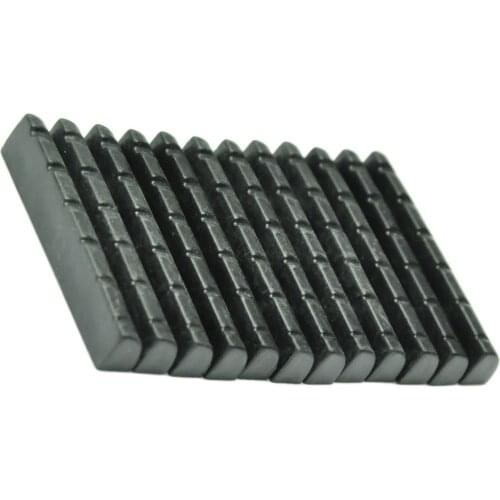 50pcs Universal Acoustic Guitar Bridge Upper Nut Saddles Plastic Black
