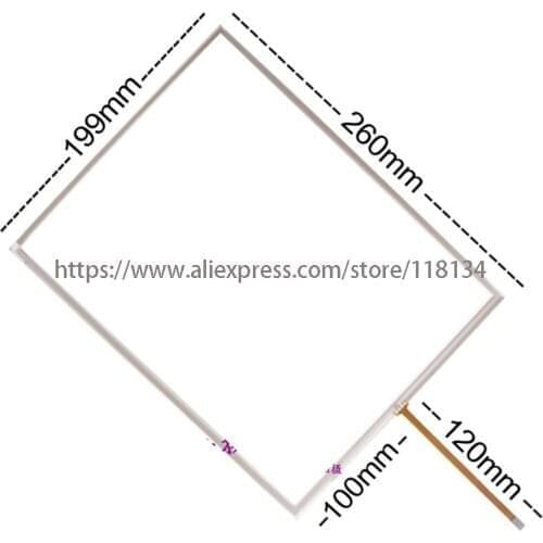 A+ 12.1inch 4wire AMT10422 Touch Screen Glass Digitizer Touch Panel AMT 10422 260*199mm