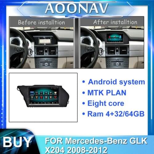 2din android car radio multimedia player for-Mercedes-Benz GLK X204 2008-2012 car stereo autoradio touch screen GPS navigation