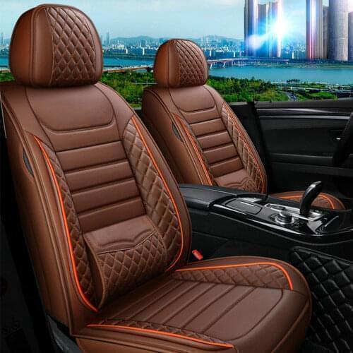 Car Seat Cover For Hyundai Santa Fe Grand SantaFe Veracruz Valoster Leather All season protection Car Seat Cushion Cover 5seat