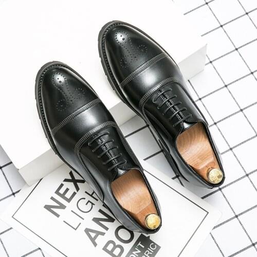 Business Formal Black Leather Shoes Mens Fashion Casual Dress Shoes Classic Italian Formal Oxford Shoes For Men Zapatos Hombre88