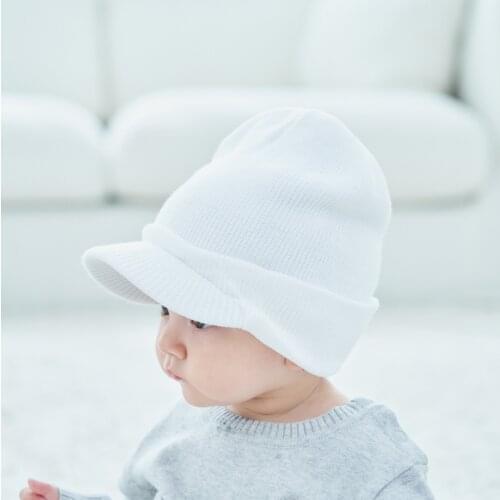 Baby Hat Kids Newborn Knitted CapCrochet Children Boys Girls Hats with Eaves Headwear Toddler Kids Caps Accessories Clothes