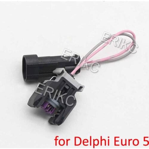 Diesel Injector Connector Wiring E1024037 Injector Nozzle Tester Wiring Harness Connector Plug For Delphi Euro 5