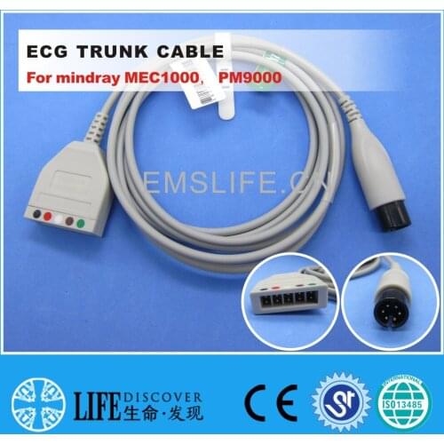ECG 5-leads trunk cable For mindray MEC1000 PM9000 patient monitor