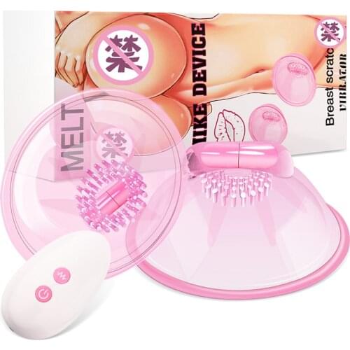 Electric Sucking Vibrating Breast Pump vibrator Breast Enlargement Massage Nipple Sucker Stimulator Pump Cups Sex Toys For Women