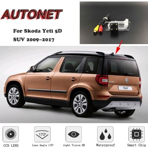 AUTONET Backup Rear View camera For Skoda Yeti 5D SUV 2009~2017 HD Night Vision/license plate camera