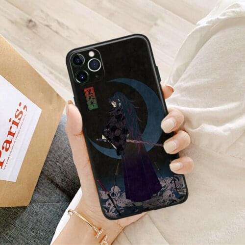 Kokushibo demon slayer manga For IPhone Se 6 6s 7 8 Plus X XR XS 11 12 Mini Pro Max Glass TPU Silicone Phone Case Cover Shell