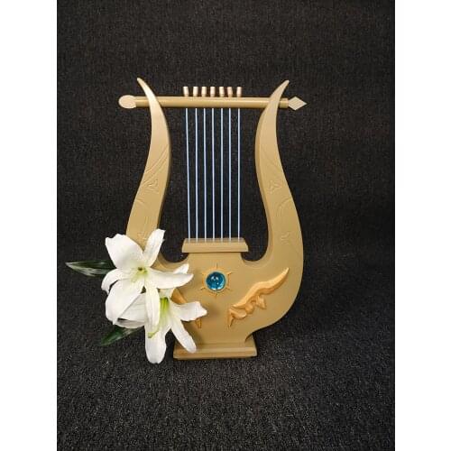 2021 Hot Game Genshin Impact Venti Lyre Harp Cosplay Props Weapons Halloween Christmas Fancy Party Accessories