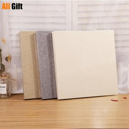 Creative Scrapbook Album Paste Type DIY Film Fleece Cover Album Linen Handmade Gifts for Moms and Friends Wedding Photo Album