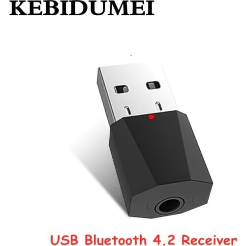 Mini Portable USB Wireless Bluetooth Audio Receiver With 3.5mm Cable Line Cord For Amplifier Trolley Speaker Subwoofer Car Radio