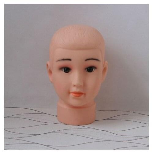 Fashion Child head,55CM Female Mannequin Big Head For wigs,Hats,Hair,Scarf Display Free Shipping