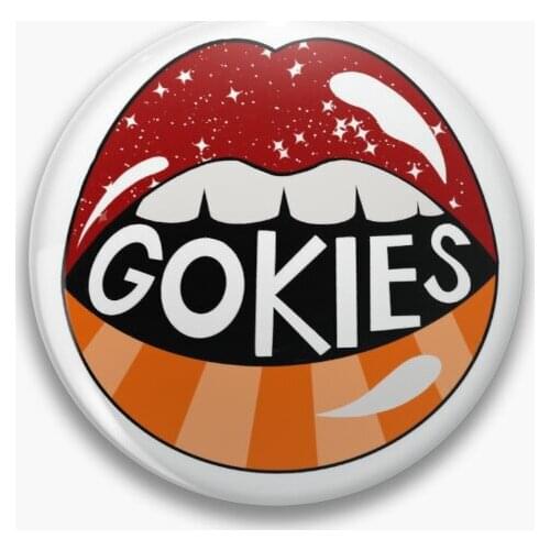 Virginia Tech Gokies Lip Soft Button Pin Decor Metal Lover Gift Women Funny Collar Brooch Creative Jewelry Lapel Pin Cute