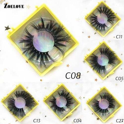 False Eyelashes Bulk 25mm Mink Lashes Wholesale Fake Eye Lashes 25mm Lash Vendors Fluffy Eyelash Supplier Wispy Faux Cils