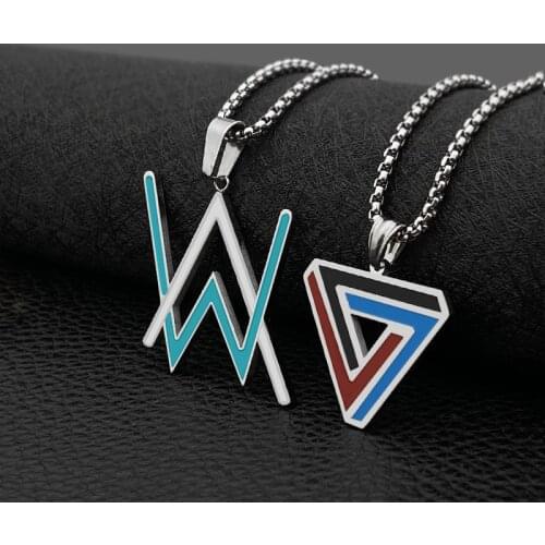 Necklace mens trendy necklace womens hip-hop all-match pendant trendy accessories