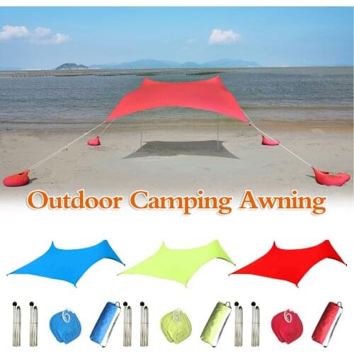Beach Tent Anti-uv Support Rod Stability Outdoor Sun Shelter Camping Trips Fishing Backyard Fun Picnics Waterproof Tents #GH