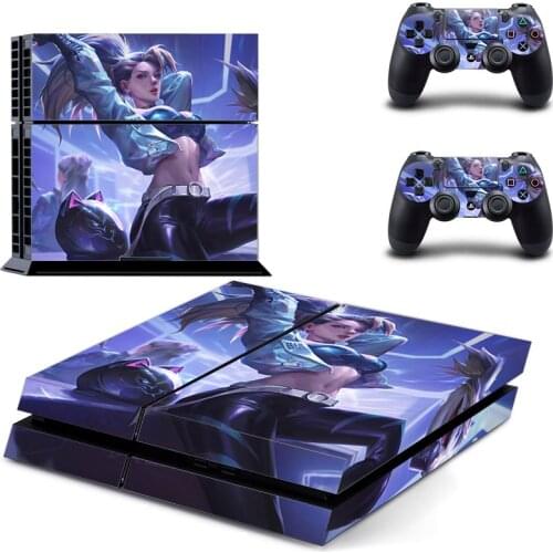 Cool Girl Style PS4 Skin Sticker for Playstation 4 Console & 2 Controllers Decal Vinyl Protective Skins Style 1