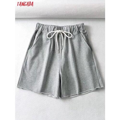 Tangada Women's High Waist Shorts