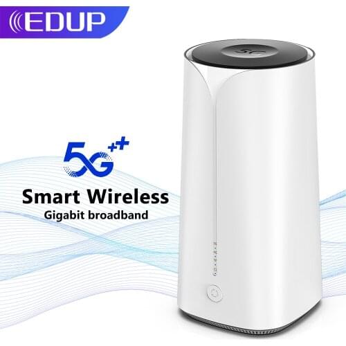 EDUP 5G CPE Wifi6 Dual Band Smart Wireless Router Gigabit Port Multi-Service Router 5G NR: N1/N3/N8/N28/N41/N77/N78/N79