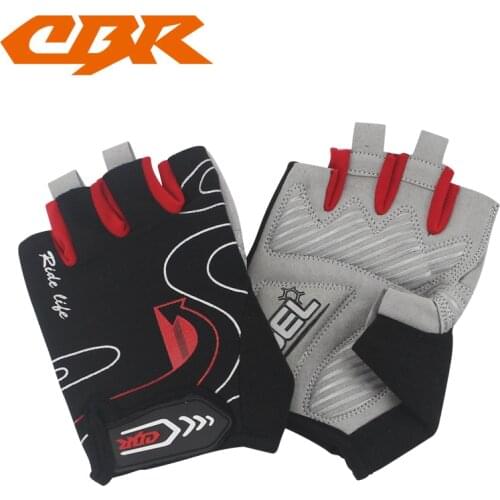 CBR Half Finger Cycling Gloves Nylon Mountain Bike Gloves Breathable Sport Guantes Ciclismo Bicycle Cycling Gloves Equipment