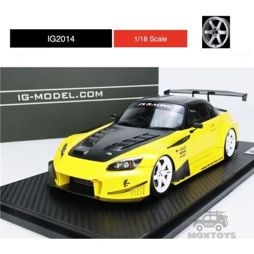 IG 1:18 J S RACING Honda S2000 (AP1) Yellow Model Car