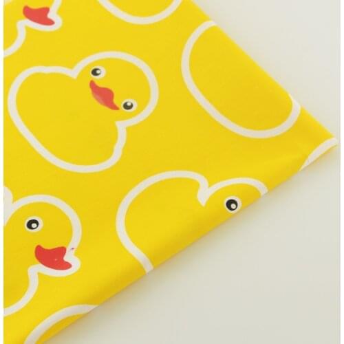 100% Cotton Fabric Yellow Twill Lovely Dulks Designs Tecido Fabrics Bedding Doll Baby Sewing Clothing Tissue Quiting Patchwork