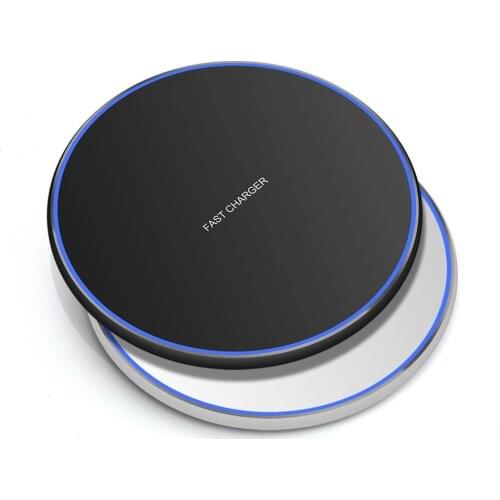 15w Wireless Charger With Type-c Cable Mirror Fast Charging Convenient Desktop Mobile Phones Charger