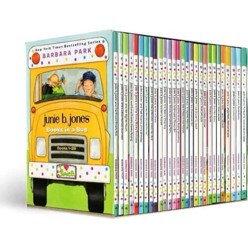 28 Books/Set Junie B. Jones Complete English Reading Books Hell High School Life Campus Novels Books