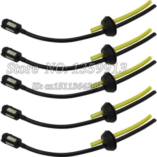 Replacement Strimmer Trimmer Brush Cutter Fuel Hose Pipe With Tank Filter New 5pcs