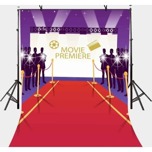 5x7ft Movie Premiere Backdrop Luxury Movie Premiere High-end Photography Background and Studio Photography Backdrop Props