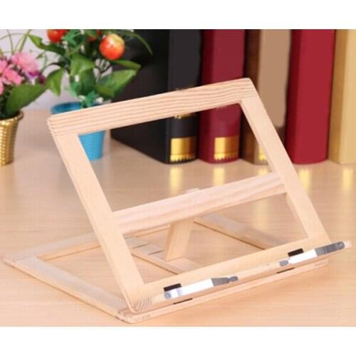 Promotion! Multifunctional Foldable Wood Bookends Stand Cookbook Holder Reading Rack Wooden Reading Book Support Stand Holders