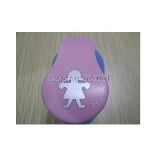 Free shipping 1.5"(3.8cm) girl shape of eva foam punch craft punch Scrapbook Handmade punchers DIY hole punches puncher