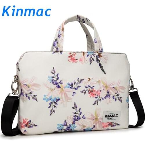 Brand Kinmac Waterproof Messenger Laptop Bag 13,14,15,15.6 inch,Begonia Lady Man Case For MacBook Air Pro13.3,15.4 Dropship F126