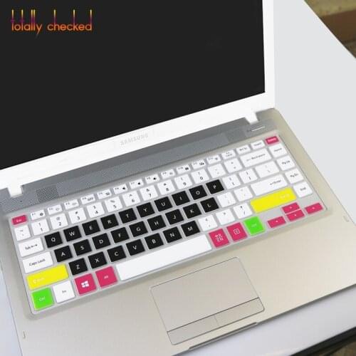 14 inch Silicone keyboard cover skin Protector for Samsung ATIV Book 5 NP500R4K NP NP300E4M NP370E4K NP370E4J NP340XAA