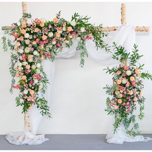 Beauty shop decoration creativity fake flower simulation flower wall flower row wedding props archways backgroun road flower