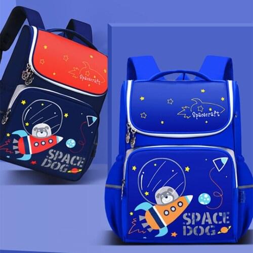 Children Backpack 1-3 Grade Cartoon Schoolbags Pupils Cute New Boy Girl Orthopaedic Lightening Large Capacity Space Bag Mochila