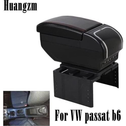 For VW passat b6 Armrest Box with 9 usb