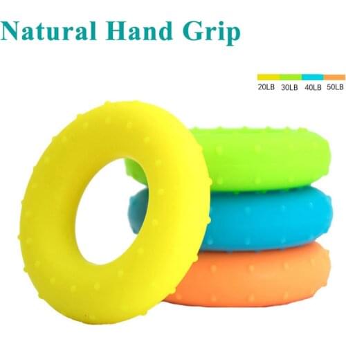 Hand Grip Finger Pow Trainer Solid Silicone Rubber Ring Hand Expander Exerciser Fingers Gripper Powerball Hand Exerciser Grip