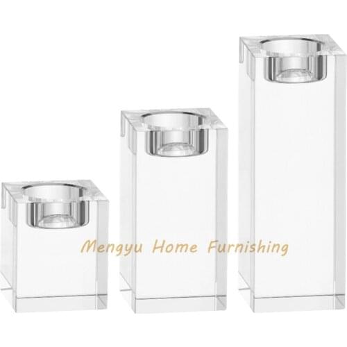 European Candles Holder Crystal Candle Stand Christmas Romantic Candles Birthday Decoration Bougie Anniversaire Home Room 50X043