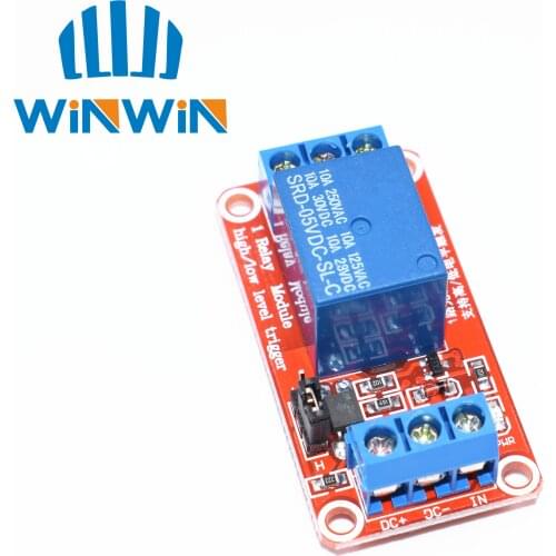 Red 5V One 1 Channel Relay Module Board Shield with optocoupler Support High and Low Level Trigger 1 Channel 5V Relay Module