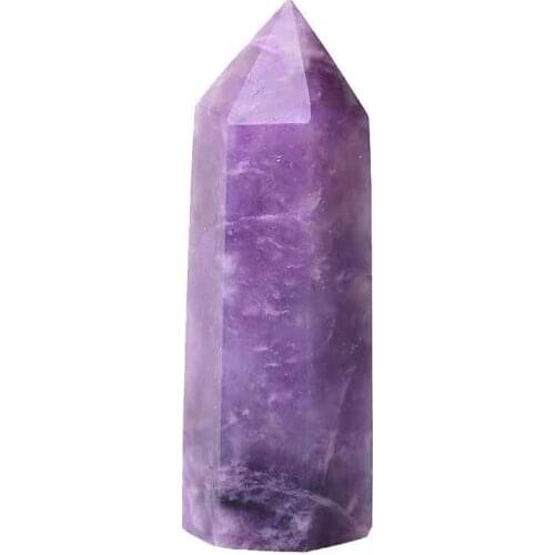 Natural Stones amethyst Crystal Point Tower Amethyst amethyst Quartz Healing Stone Energy Ore Mineral Obelisk Home Ornaments