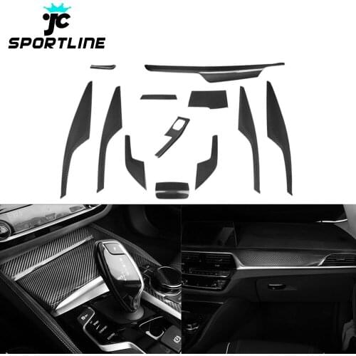 G30 Carbon Fiber Interior Dashboard Trim Covers for BMW G30 G31 G38 520i 530i 540i M Sport 18-19