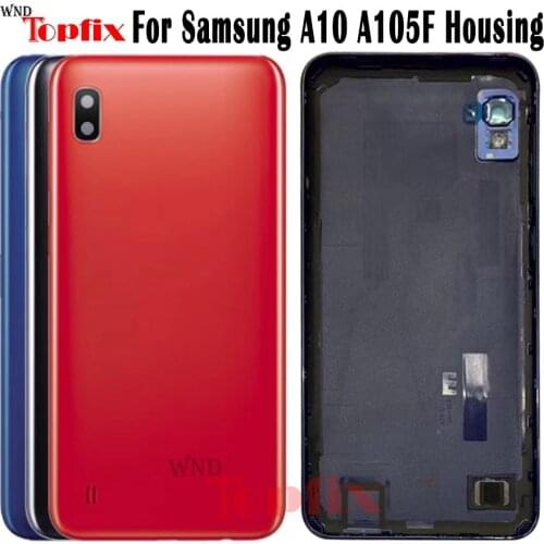Original For Samsung A10 Battery Cover Door 6.2" For Samsung A105 Back Battery cover A10 A105F Housing case Rear Door A10 Cover