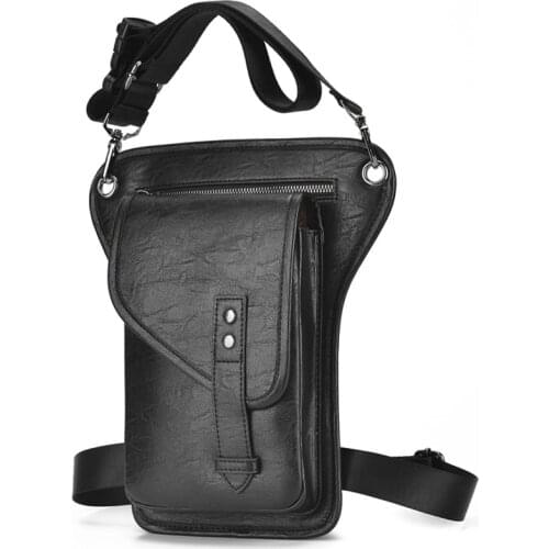 Mens Waist bag pack leather designer Motorcycle Multi-purpose Messenger Shoulder Bags Belt CrossBody Fanny Pack Hip-pop