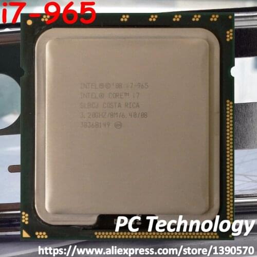 Original Intel Core i7-965 Processor Extreme Edition I7 965 3.20GHZ 4-Core 8M Cache LGA1366 CPU 130W free shipping